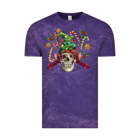 Cloud Purple elf skull Vintage Tee - FaDigitalArtStudio