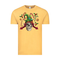 Vintage Mustard elf skull Vintage Tee - FaDigitalArtStudio
