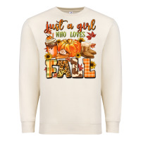 Sandshell just a girl who loves fall Premium Sweatshirt - MaliasSmallBusiness