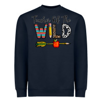 Navy teacher of the wild Heavyweight Sweatshirt - CowhideDigitalArt