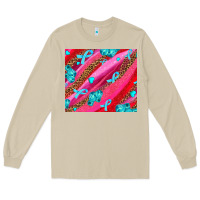 Mushroom cancer boxing gloves and cancer ribbon Long Sleeve Tee - AdoDesignShop