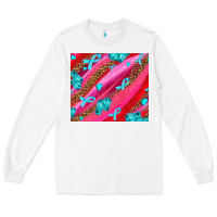 White cancer boxing gloves and cancer ribbon Long Sleeve Tee - AdoDesignShop