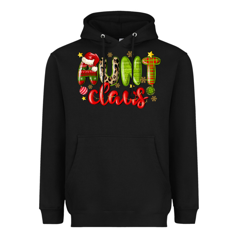 Aunt Claus Heavyweight Hoodie by MaliasSmallBusiness | Teevron