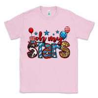 Bubblegum Pink oh my stars 4th of july Classic Tee - Jasminsmagicworld