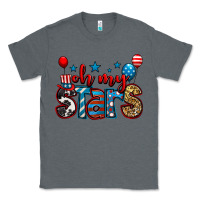 Charcoal Heather oh my stars 4th of july Classic Tee - Jasminsmagicworld