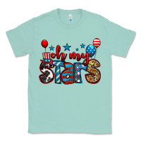 Seafoam oh my stars 4th of july Classic Tee - Jasminsmagicworld