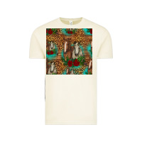 Vintage Arctic horses with roses seamless pattern Vintage Tee - HRA Design Shop
