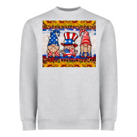 Heather Grey usa gnome Heavyweight Sweatshirt - HRA Design Shop