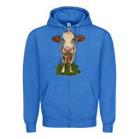 True Royal simmental heifer Zipper Hoodie - LillyAllenDesigns