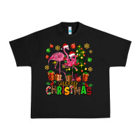 Black flamingo merry christmas Urban Heavy Tee - AdoDesignShop