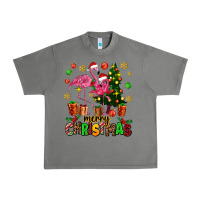 Tornado flamingo merry christmas Urban Heavy Tee - AdoDesignShop