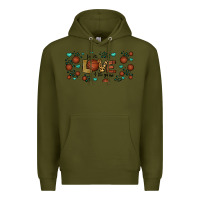 Army Green for the love of the game basketball Premium Hoodie - Jasminsmagicworld