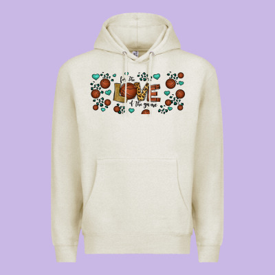 For The Love Of The Game Basketball Premium Hoodie Designed By Jasminsmagicworld
