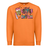 Carrot i pretend coffee helps but im still a bitch Premium Sweatshirt - MaliasSmallBusiness