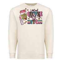 Sandshell i pretend coffee helps but im still a bitch Premium Sweatshirt - MaliasSmallBusiness