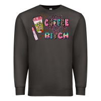 Smoke i pretend coffee helps but im still a bitch Premium Sweatshirt - MaliasSmallBusiness