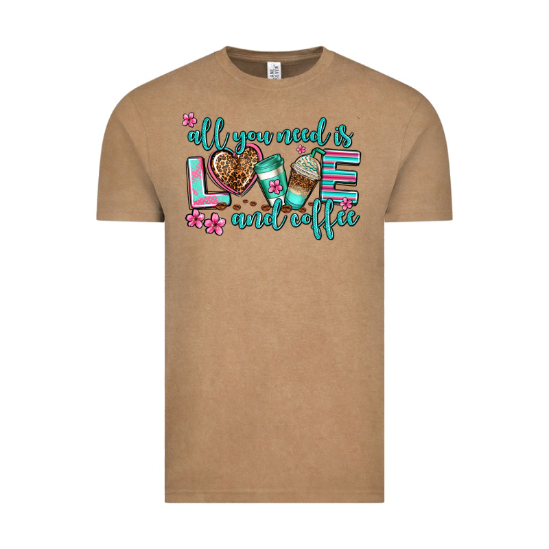 All You Need Is Love And Coffee Vintage Tee by AdoDesignShop | Teevron