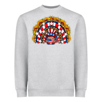 Heather Grey usa gnome sunflower rainbow Heavyweight Sweatshirt - HRA Design Shop