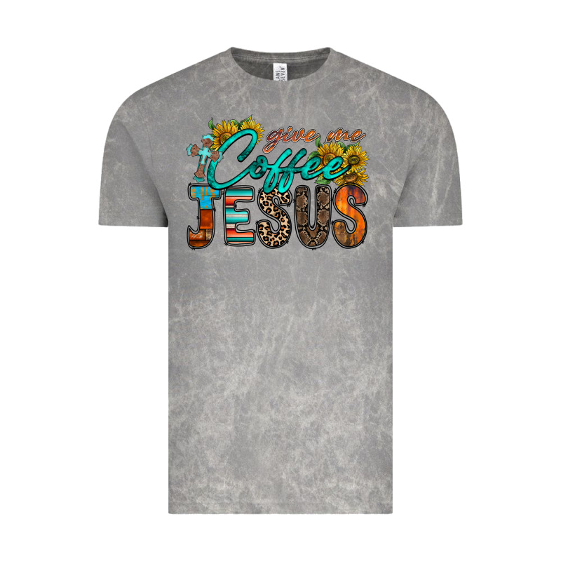 Give Me Coffee Jesus Vintage Tee by RacoonDesign | Teevron
