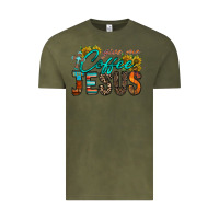 Vintage Olive give me coffee jesus Vintage Tee - RacoonDesign