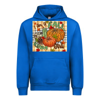 Cobalt I am a Fall kinda girl pumpkin Fall Urban Hoodie - NancyCooperArtShop