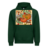 Forest Green I am a Fall kinda girl pumpkin Fall Urban Hoodie - NancyCooperArtShop