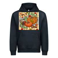 Navy I am a Fall kinda girl pumpkin Fall Urban Hoodie - NancyCooperArtShop