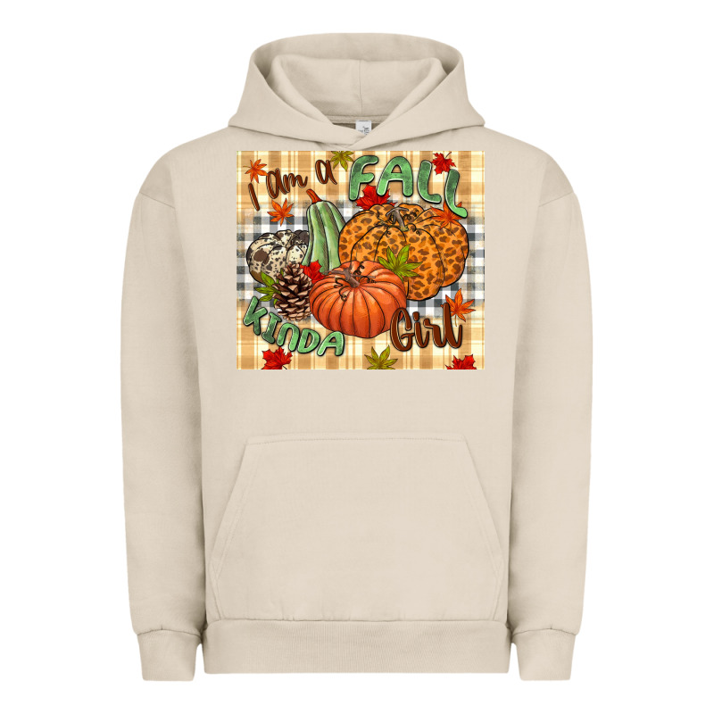 I Am A Fall Kinda Girl Pumpkin Fall Urban Hoodie by NancyCooperArtShop | Teevron