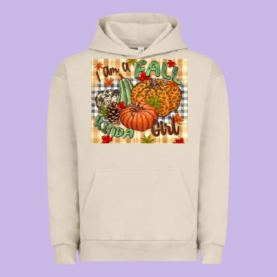 I Am A Fall Kinda Girl Pumpkin Fall Urban Hoodie Designed By Nancycooperartshop