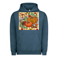 Pigment Midnight Navy I am a Fall kinda girl pumpkin Fall Urban Hoodie - NancyCooperArtShop
