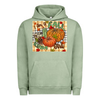 Pigment Oil Green I am a Fall kinda girl pumpkin Fall Urban Hoodie - NancyCooperArtShop