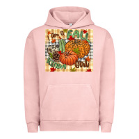 Pigment Salmon I am a Fall kinda girl pumpkin Fall Urban Hoodie - NancyCooperArtShop