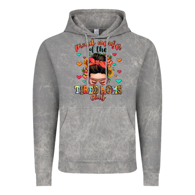 Proud Member Of The Tired Moms Club Vintage Hoodie by Zillion Design Studio | Teevron