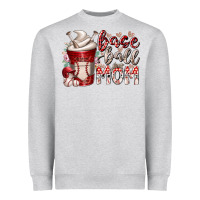 Heather Grey baseball mom coffee Heavyweight Sweatshirt - RacoonDesign