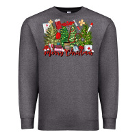 Charcoal Heather merry christmas nurse trees Premium Sweatshirt - MaliasSmallBusiness