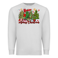 Dove Grey merry christmas nurse trees Premium Sweatshirt - MaliasSmallBusiness