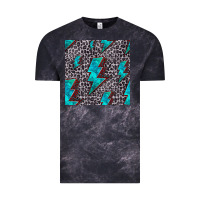 Cloud Black turquoise lightning bolt seamless pattern Vintage Tee - HRA Design Shop