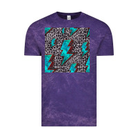 Cloud Purple turquoise lightning bolt seamless pattern Vintage Tee - HRA Design Shop