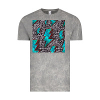 Cloud Rock turquoise lightning bolt seamless pattern Vintage Tee - HRA Design Shop