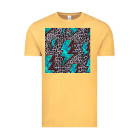 Vintage Mustard turquoise lightning bolt seamless pattern Vintage Tee - HRA Design Shop