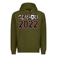 Army Green senior soccer Premium Hoodie - AdoDesignShop