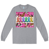 Western Colorfull Cancer Ribbon Long Sleeve Tee | Teevron