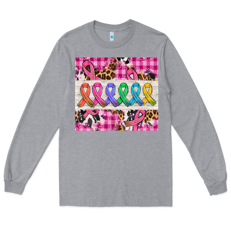 Western Colorfull Cancer Ribbon Long Sleeve Tee by AdoDesignShop | Teevron