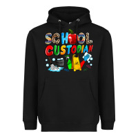 Black school custodian Heavyweight Hoodie - NancyCooperArtShop