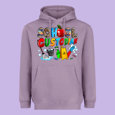 School Custodian Heavyweight Hoodie Designed By Nancycooperartshop
