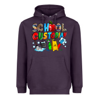 Plum school custodian Heavyweight Hoodie - NancyCooperArtShop