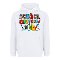 White school custodian Heavyweight Hoodie - NancyCooperArtShop