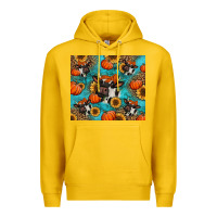 Lemon autumn pumpkins holstein cow Premium Hoodie - Jasminsmagicworld