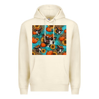 Sandshell autumn pumpkins holstein cow Premium Hoodie - Jasminsmagicworld