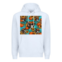 White autumn pumpkins holstein cow Premium Hoodie - Jasminsmagicworld